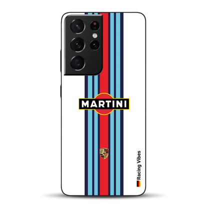Martini Porsche Livery #1 - Individuelle Handyhülle für Samsung