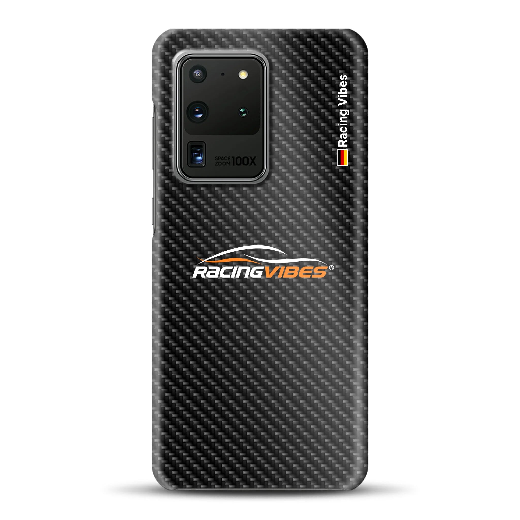 Carbon Style mit Logo Upload - Individuelle Hardcase Hülle für Samsung