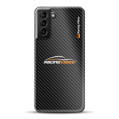 Carbon Style mit Logo Upload - Individuelle Hardcase Hülle für Samsung