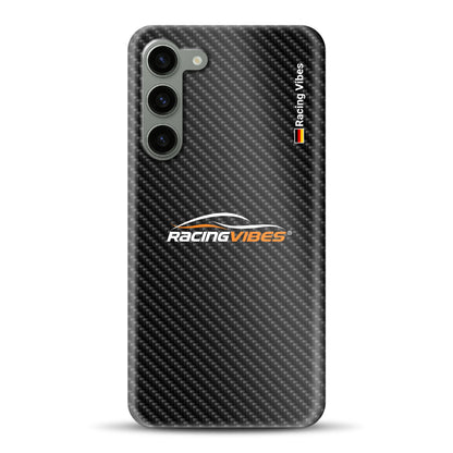 Carbon Style mit Logo Upload - Individuelle Hardcase Hülle für Samsung