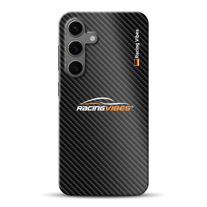 Carbon Style mit Logo Upload - Individuelle Hardcase Hülle für Samsung