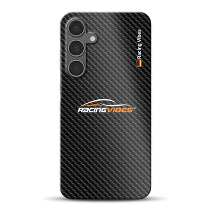 Carbon Style mit Logo Upload - Individuelle Hardcase Hülle für Samsung