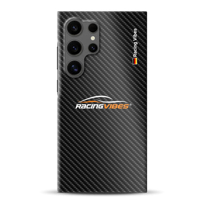 Carbon Style mit Logo Upload - Individuelle Hardcase Hülle für Samsung