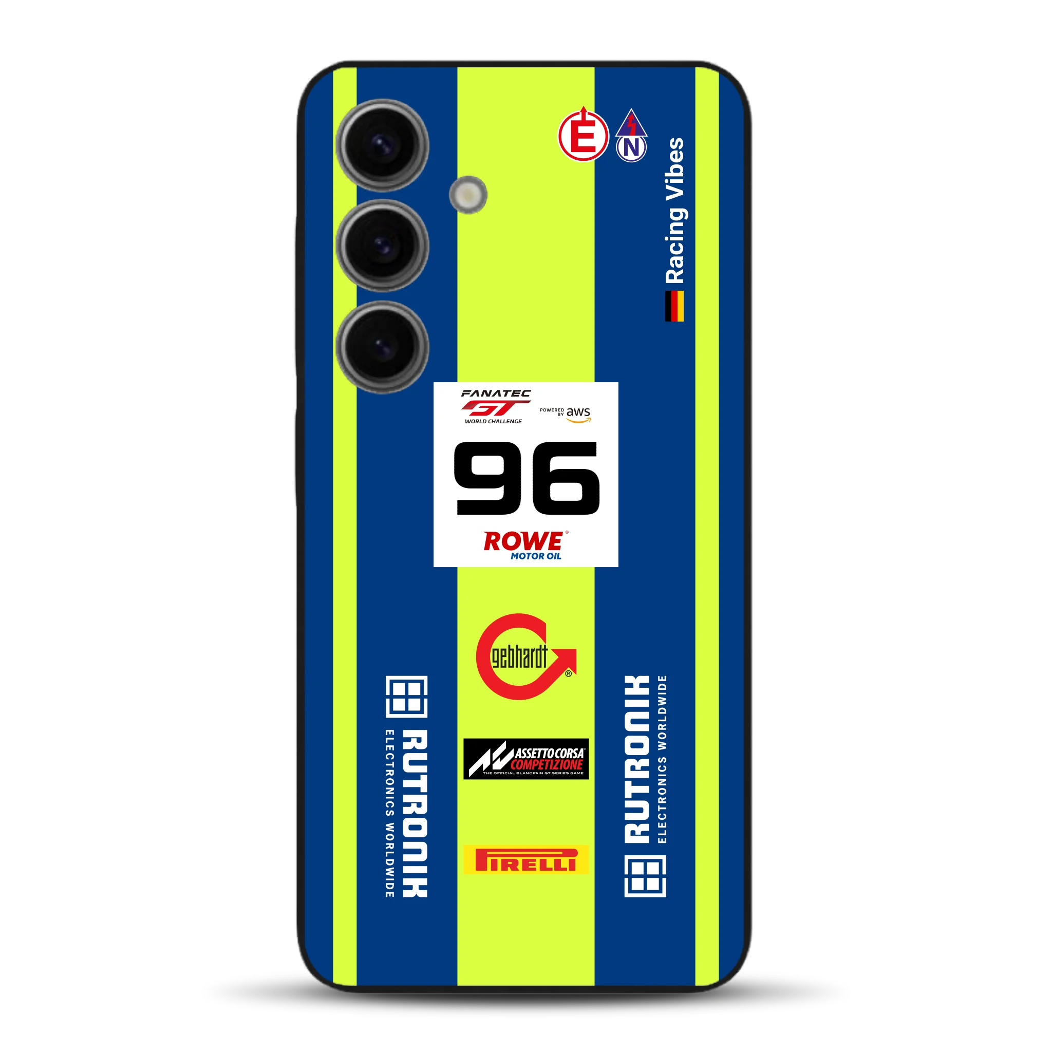 Porsche 911 GT3 R GTWC #96 Livery - Custodia per cellulare personalizzata per Samsung