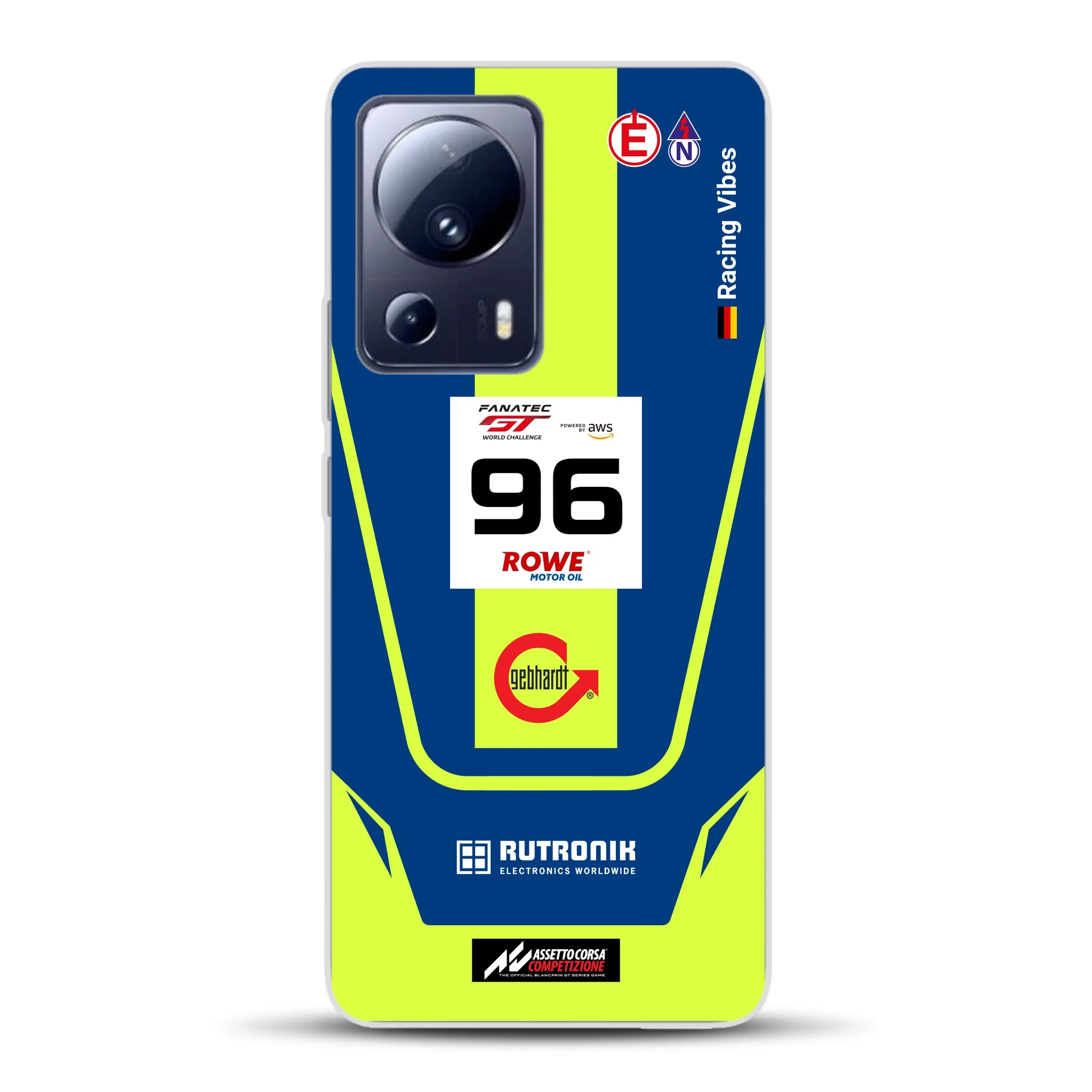 Porsche 911 GT3 R GTWC #96 Livery - Custodia per cellulare personalizzata per Xiaomi
