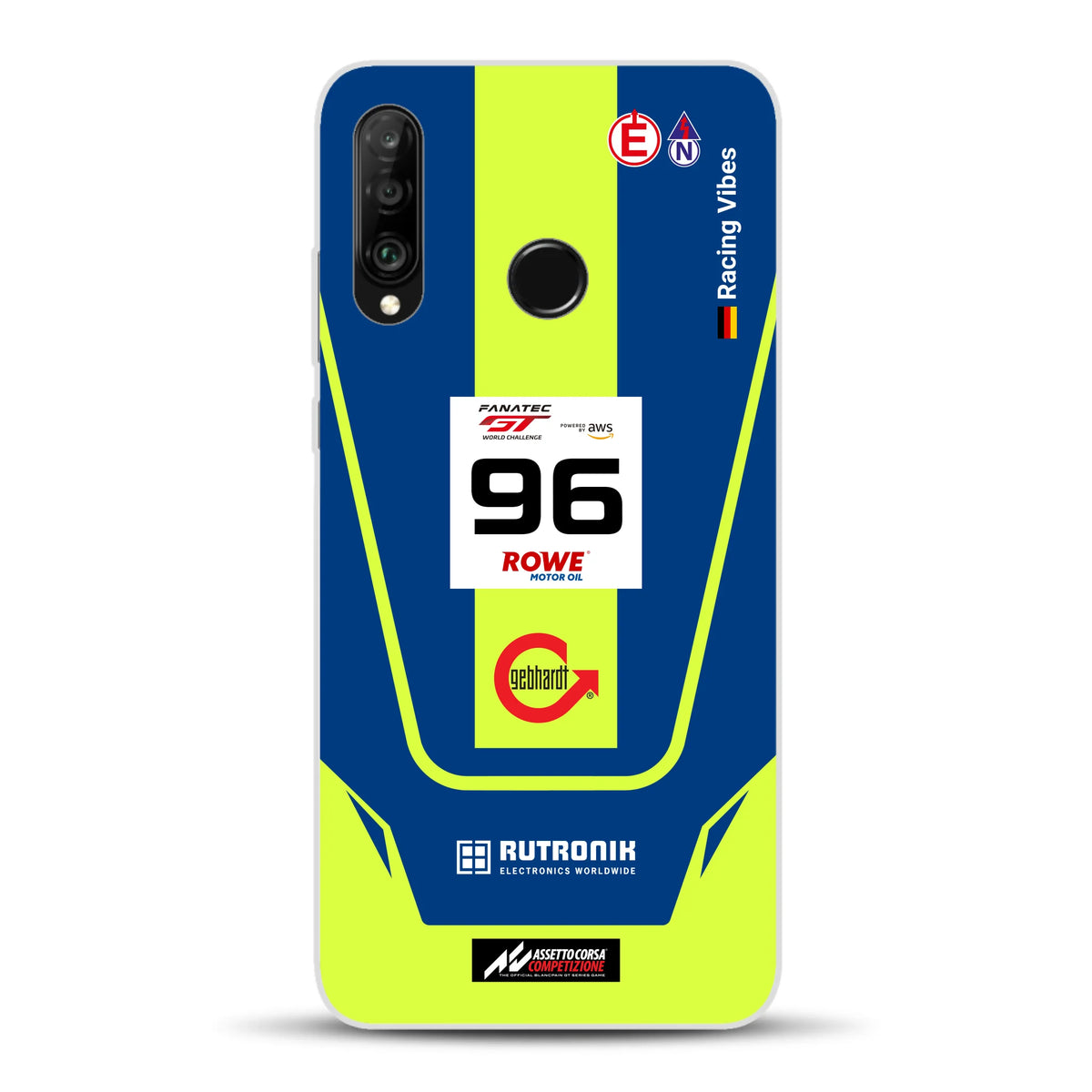 Porsche 911 GT3 R GTWC #96 Livery - Housse de téléphone portable personnalisée pour Huawei