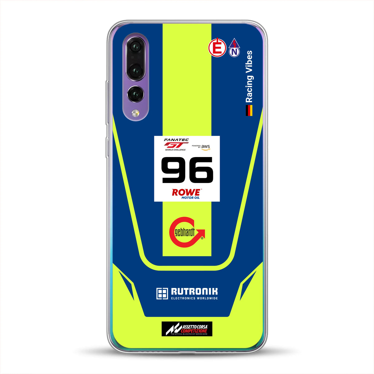 Porsche 911 GT3 R GTWC #96 Livery - Housse de téléphone portable personnalisée pour Huawei