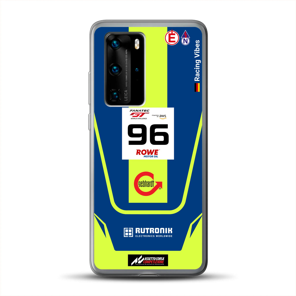 Porsche 911 GT3 R GTWC #96 Livery - Housse de téléphone portable personnalisée pour Huawei