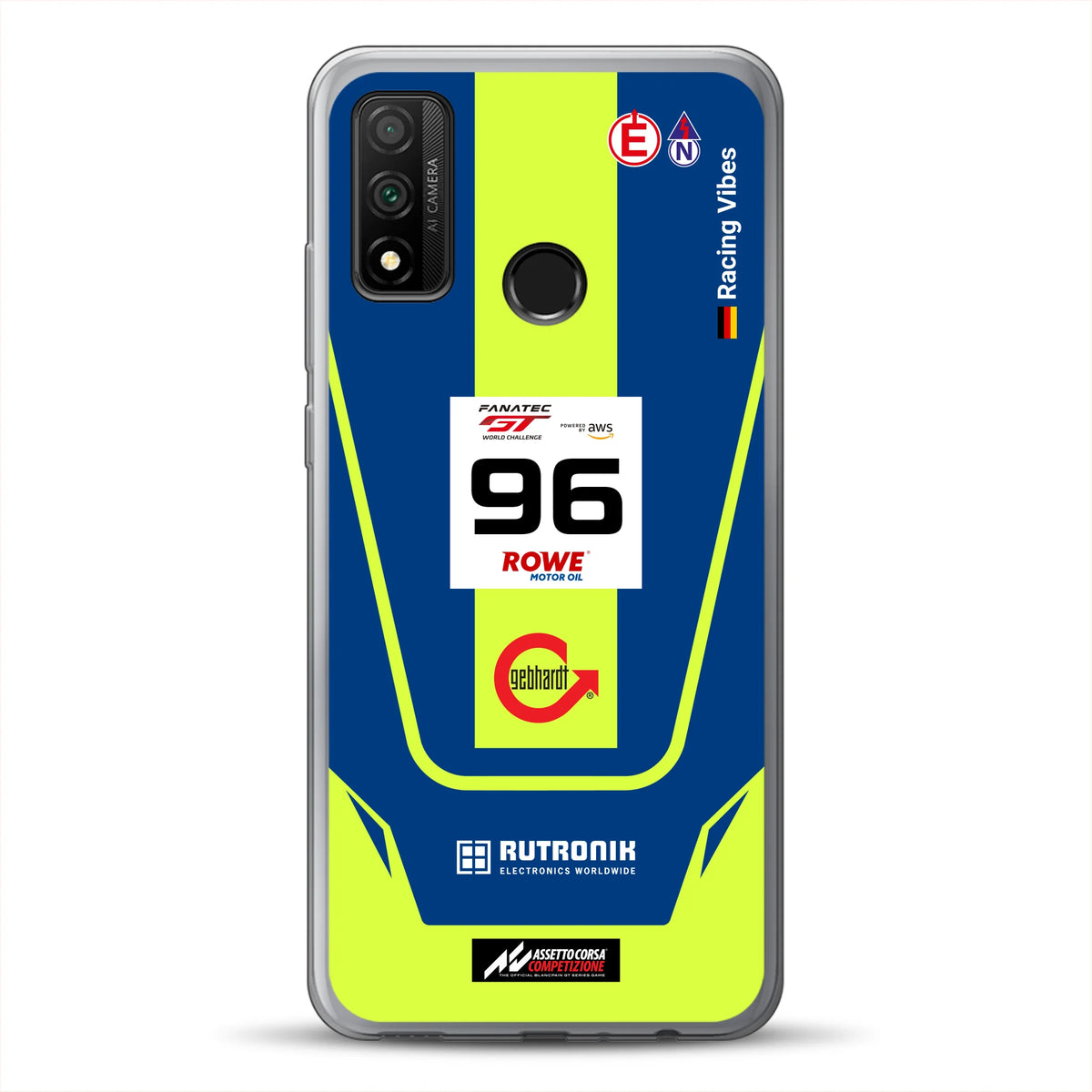 Porsche 911 GT3 R GTWC #96 Livery - Housse de téléphone portable personnalisée pour Huawei
