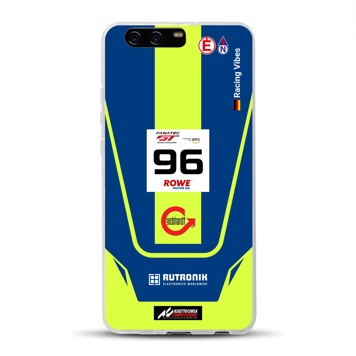 Porsche 911 GT3 R GTWC #96 Livery - Housse de téléphone portable personnalisée pour Huawei