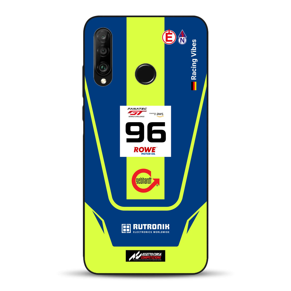 Porsche 911 GT3 R GTWC #96 Livery - Housse de téléphone portable personnalisée pour Huawei