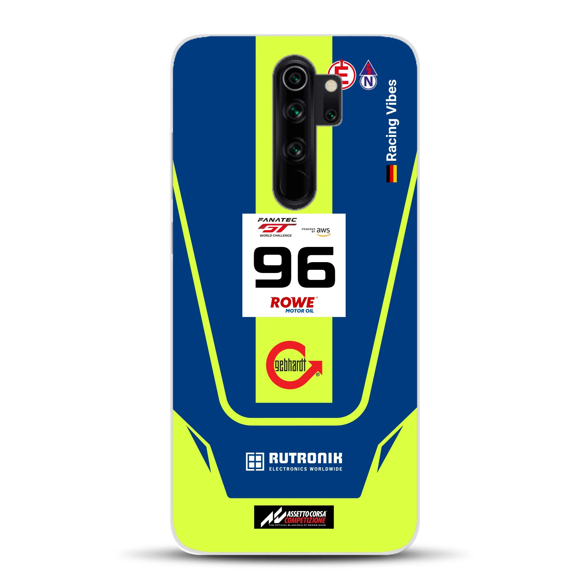 Porsche 911 GT3 R GTWC #96 Livery - Custodia per cellulare personalizzata per Xiaomi