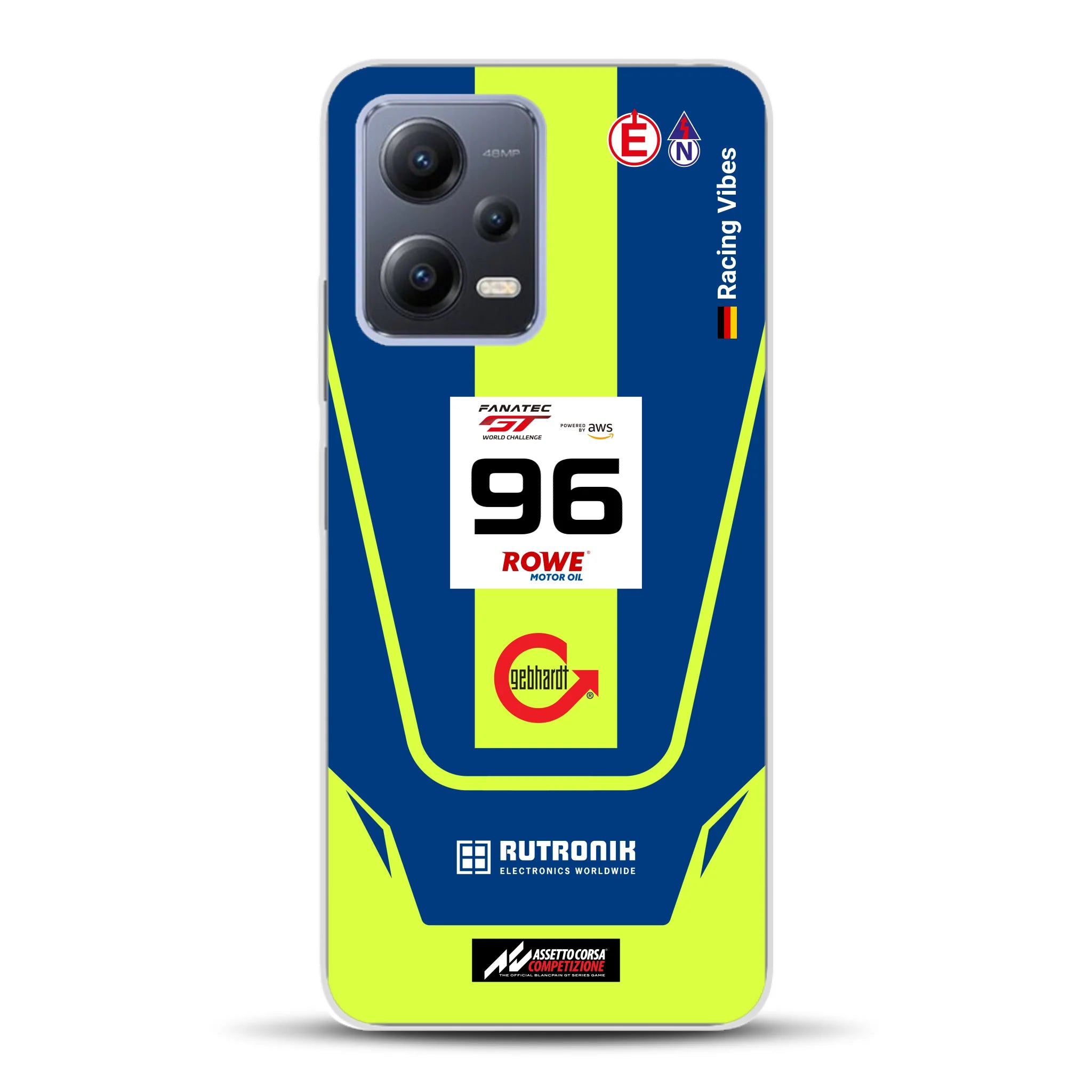 Porsche 911 GT3 R GTWC #96 Livery - Custodia per cellulare personalizzata per Xiaomi