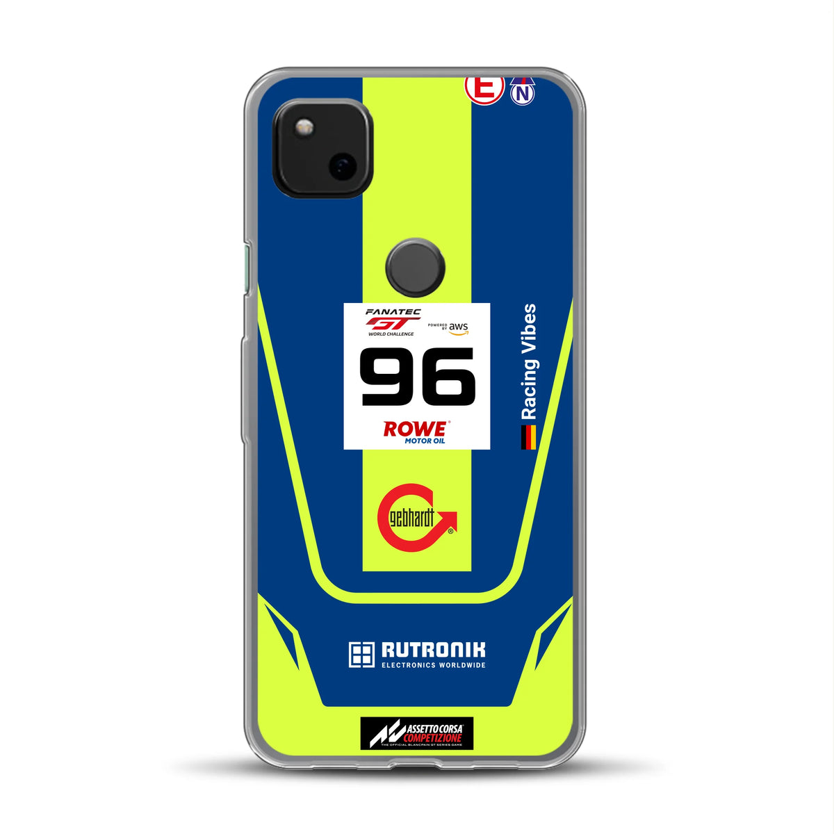 Porsche 911 GT3 R GTWC #96 Livery - Housse de téléphone portable personnalisée pour Google
