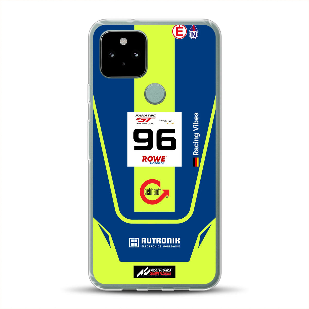 Porsche 911 GT3 R GTWC #96 Livery - Housse de téléphone portable personnalisée pour Google