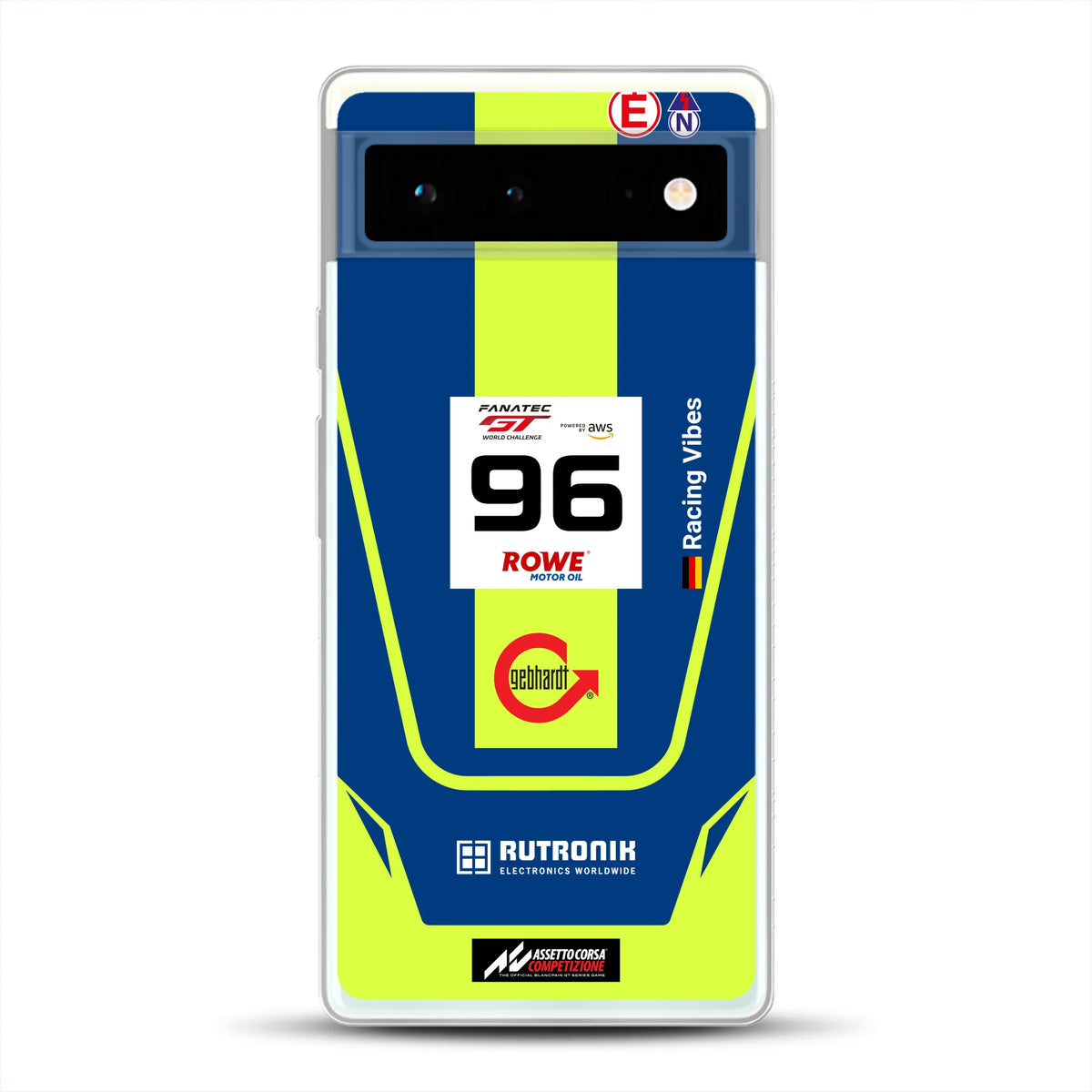 Porsche 911 GT3 R GTWC #96 Livery - Housse de téléphone portable personnalisée pour Google