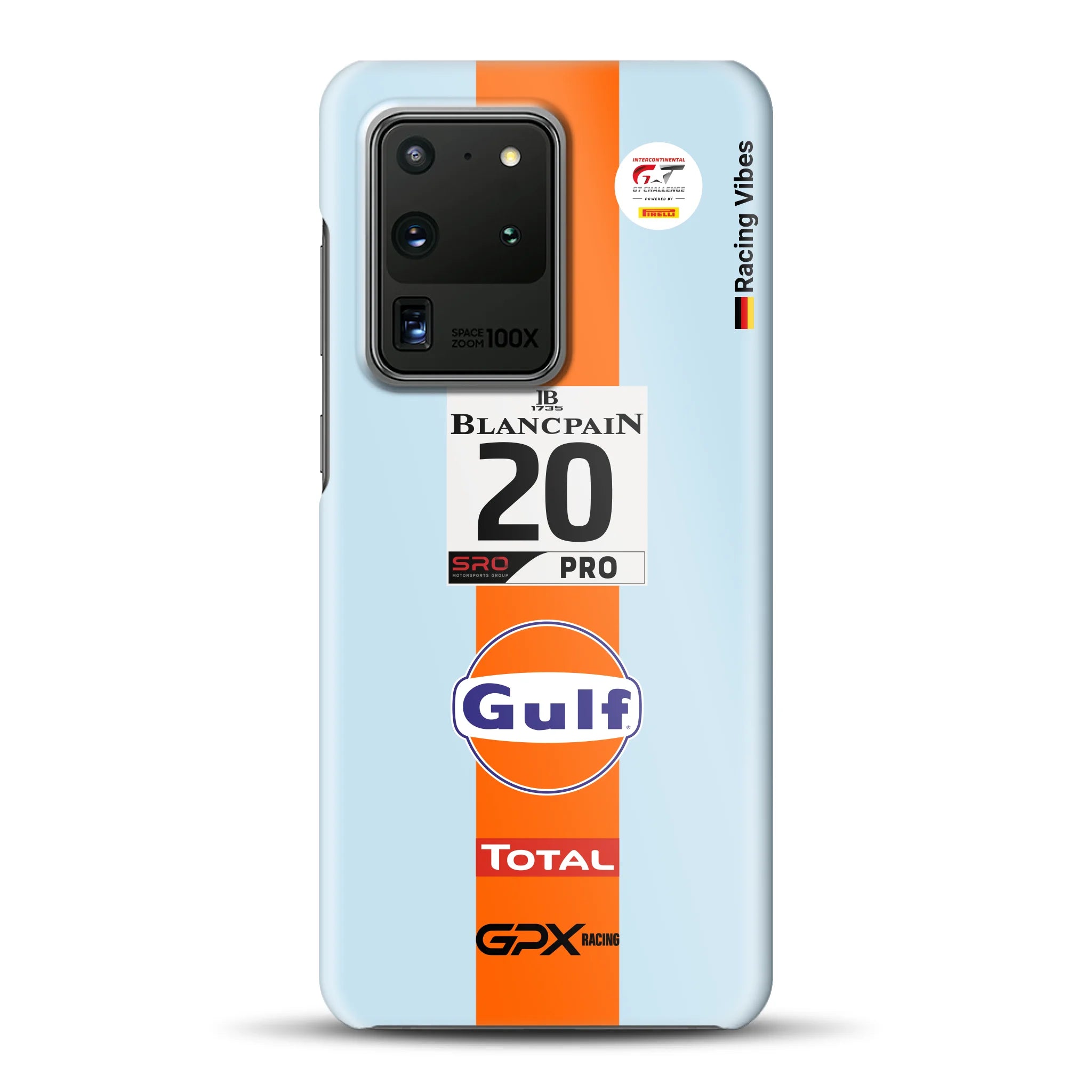 Gulf Porsche GT Livery - Individuelle Hardcase Hülle für Samsung
