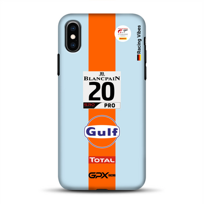 Gulf Porsche GT Livery – Custodia premium personalizzata per iPhone