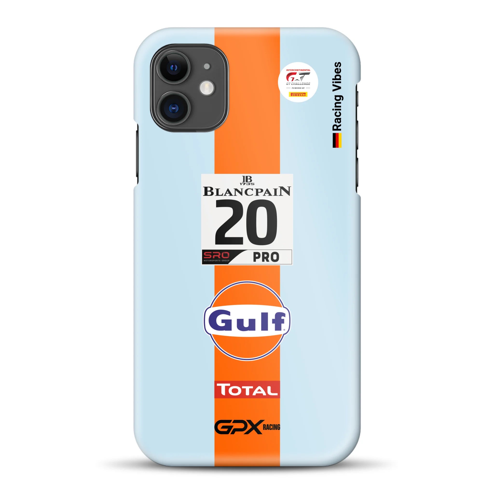 Gulf Porsche GT Livery - Individuelle Hardcase Hülle für iPhone