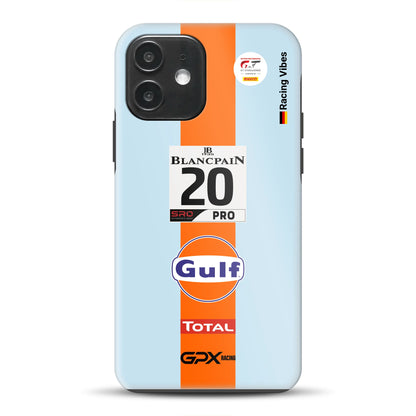 Gulf Porsche GT Livery – Custodia premium personalizzata per iPhone