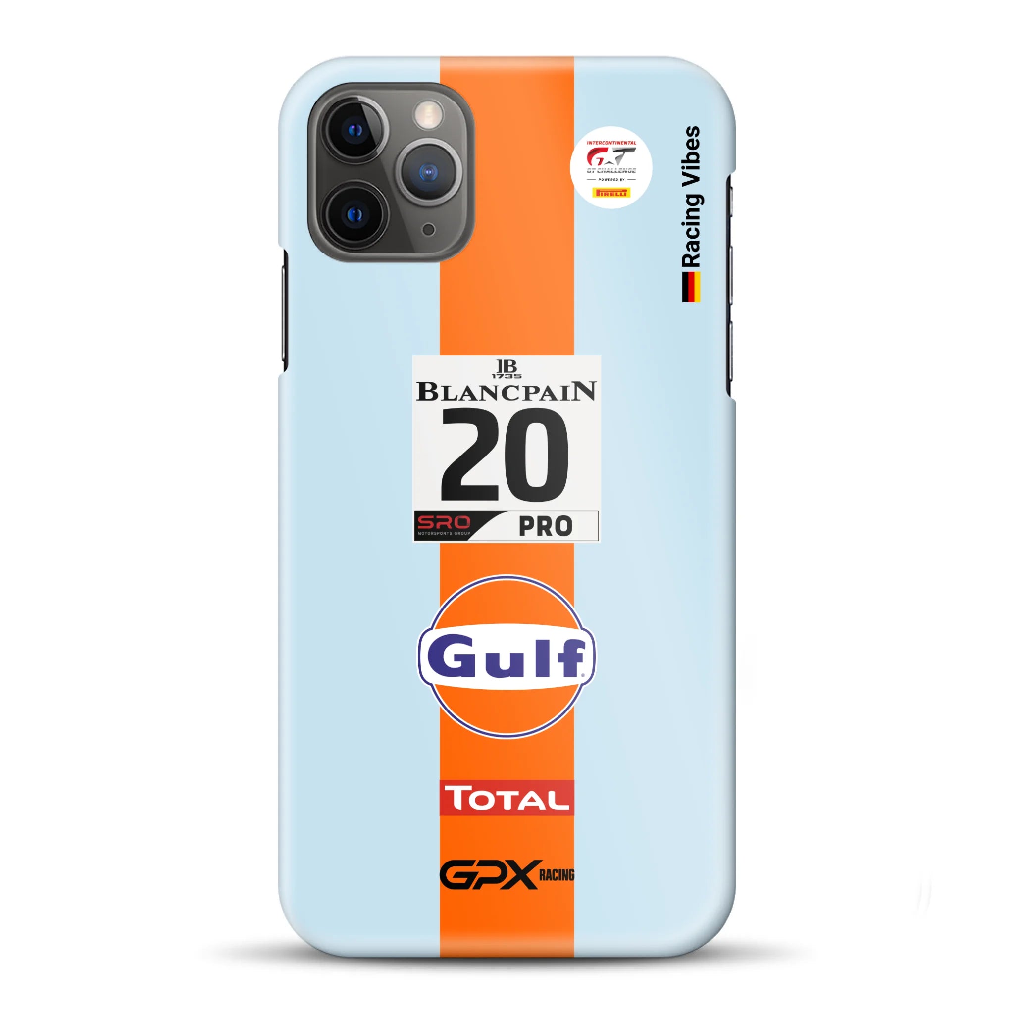 Gulf Porsche GT Livery - Individuelle Hardcase Hülle für iPhone