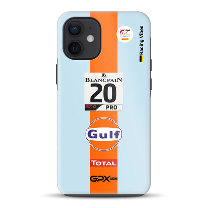 Gulf Porsche GT Livery – Custodia premium personalizzata per iPhone