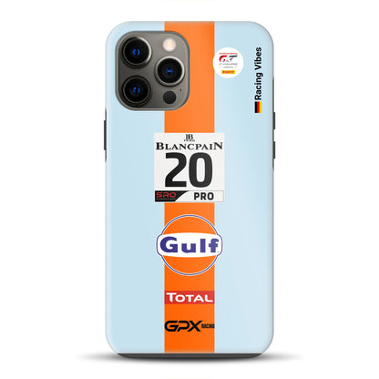 Gulf Porsche GT Livery – Custodia premium personalizzata per iPhone