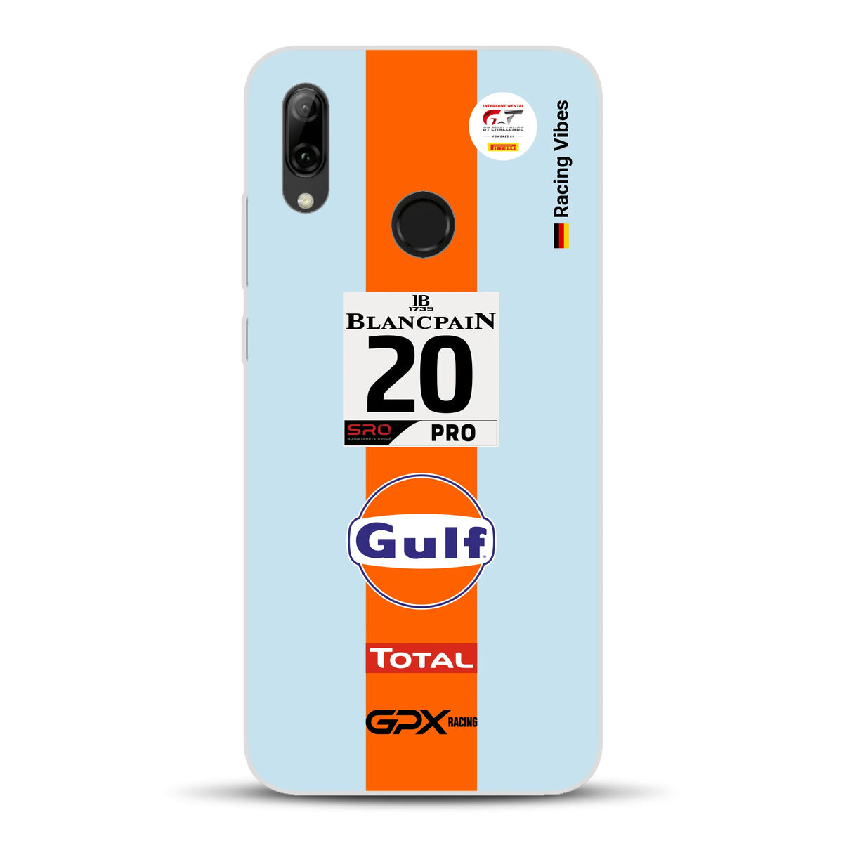 Gulf Porsche GT Livery - Custom phone case for Huawei