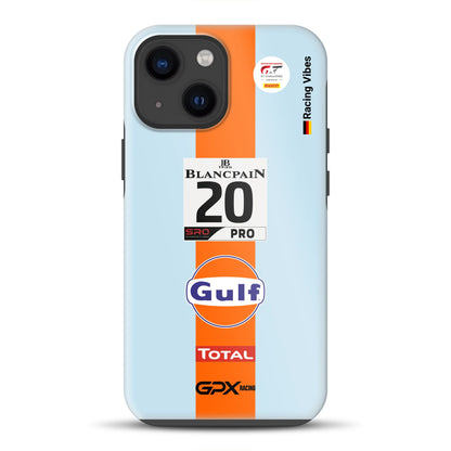Gulf Porsche GT Livery – Custodia premium personalizzata per iPhone