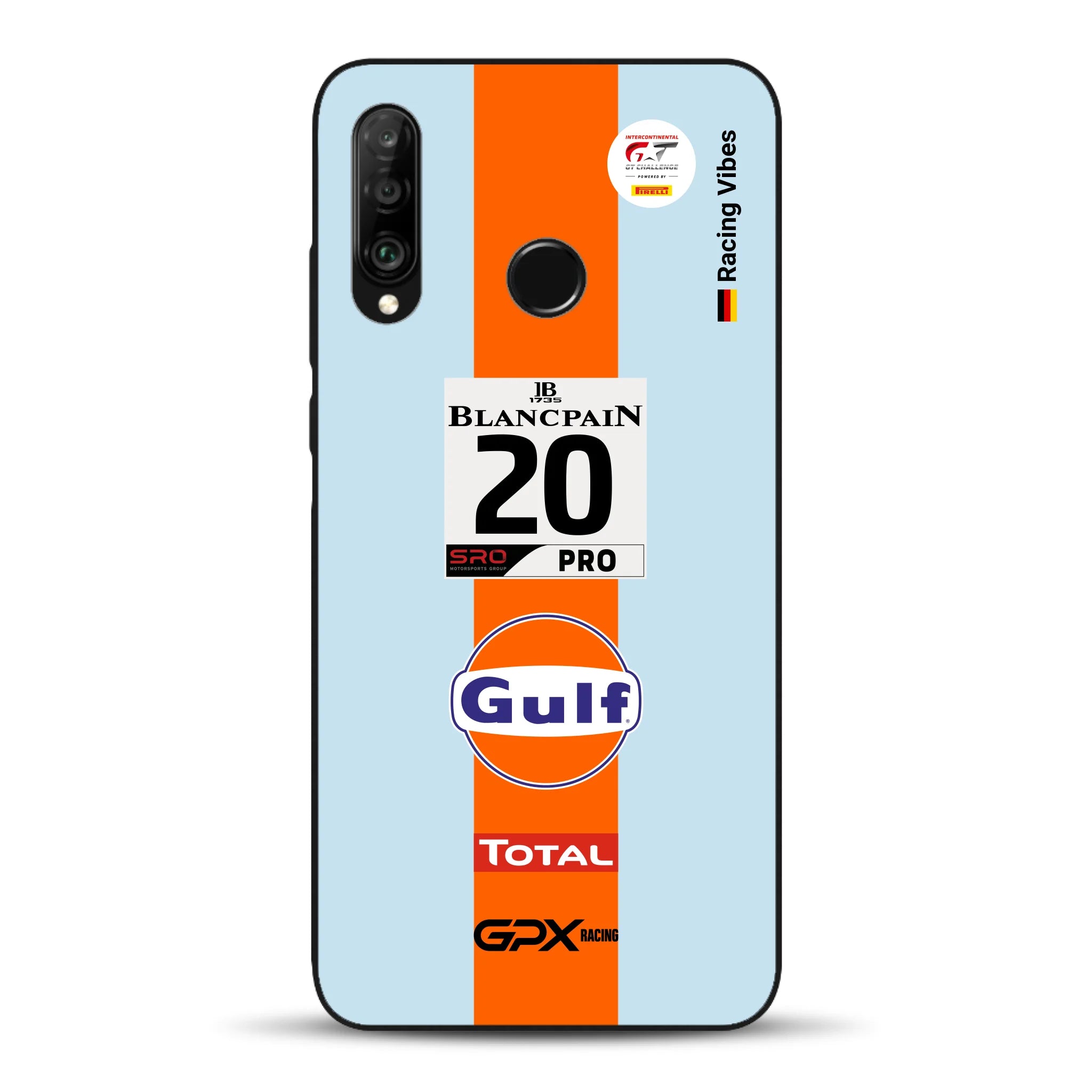Gulf Porsche GT Livery - Custom phone case for Huawei