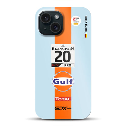 Gulf Porsche GT Livery – Custodia premium personalizzata per iPhone