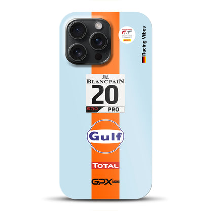 Gulf Porsche GT Livery – Custodia premium personalizzata per iPhone