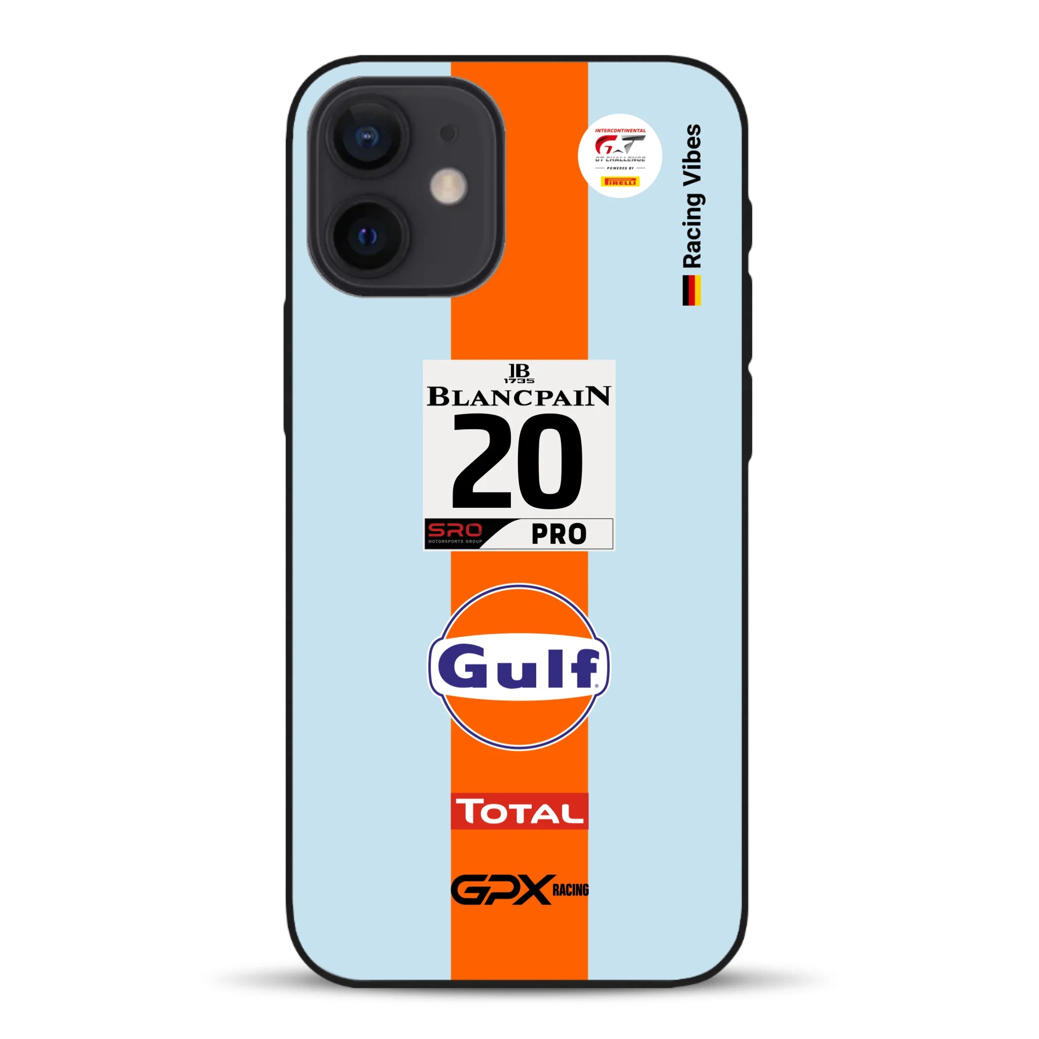 Gulf Porsche GT Livery - Individuelle Handyhülle für iPhone