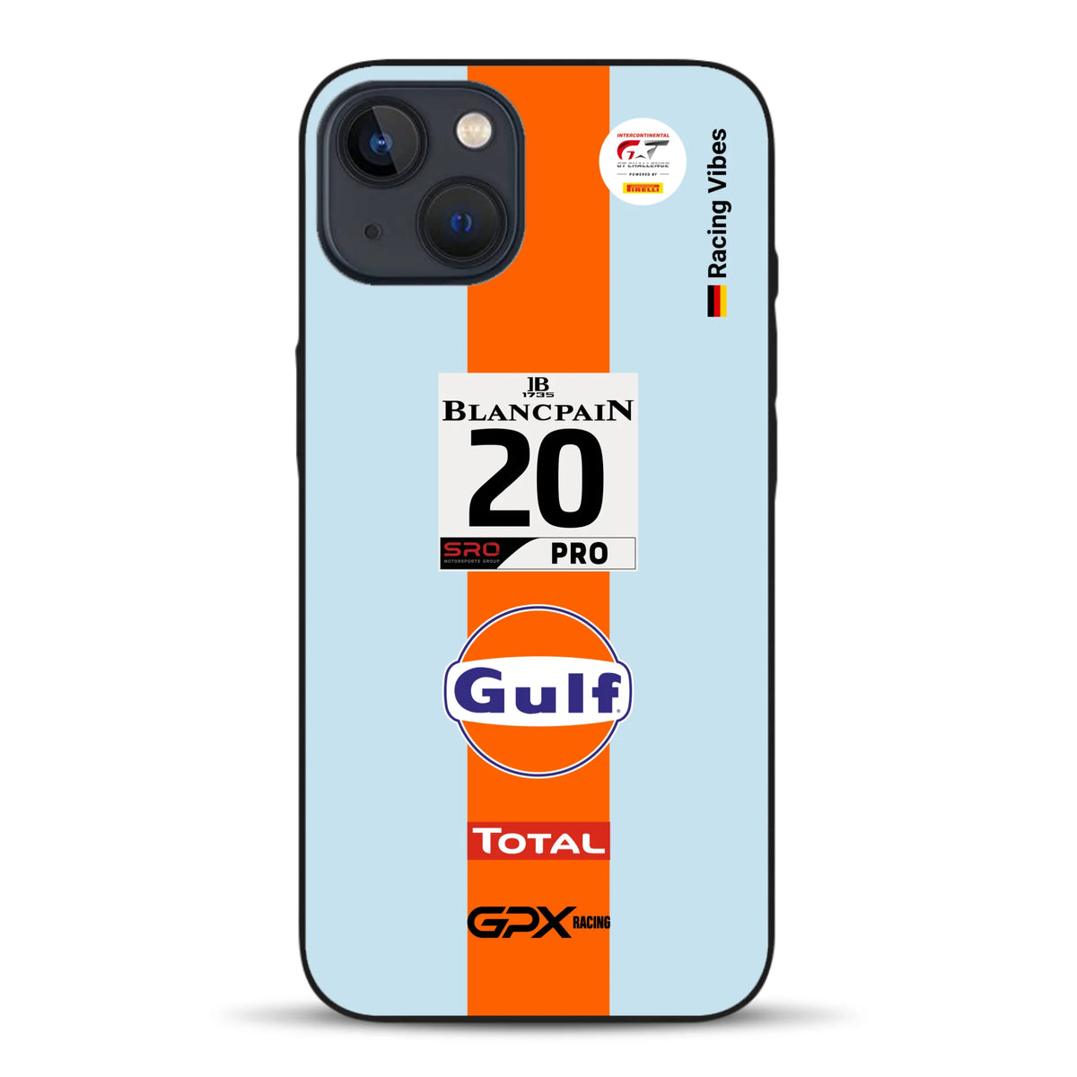 Gulf Porsche GT Livery - Individuelle Handyhülle für iPhone