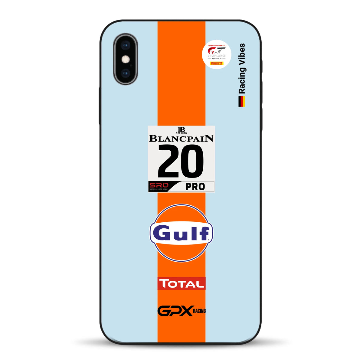 Gulf Porsche GT Livery - Individuelle Handyhülle für iPhone