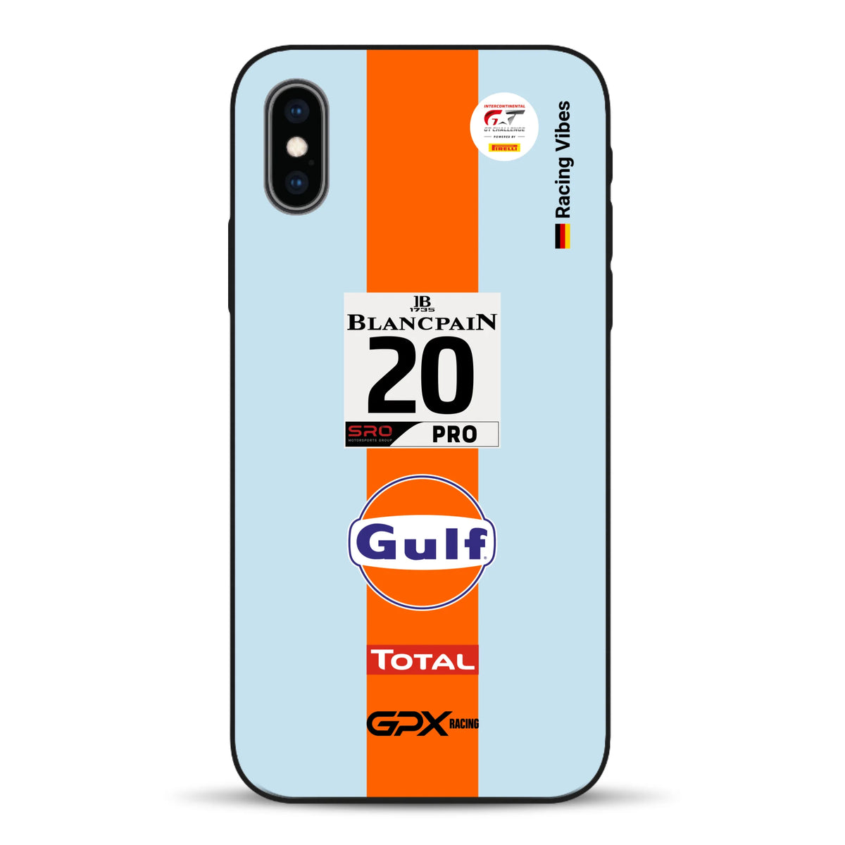 Gulf Porsche GT Livery - Individuelle Handyhülle für iPhone