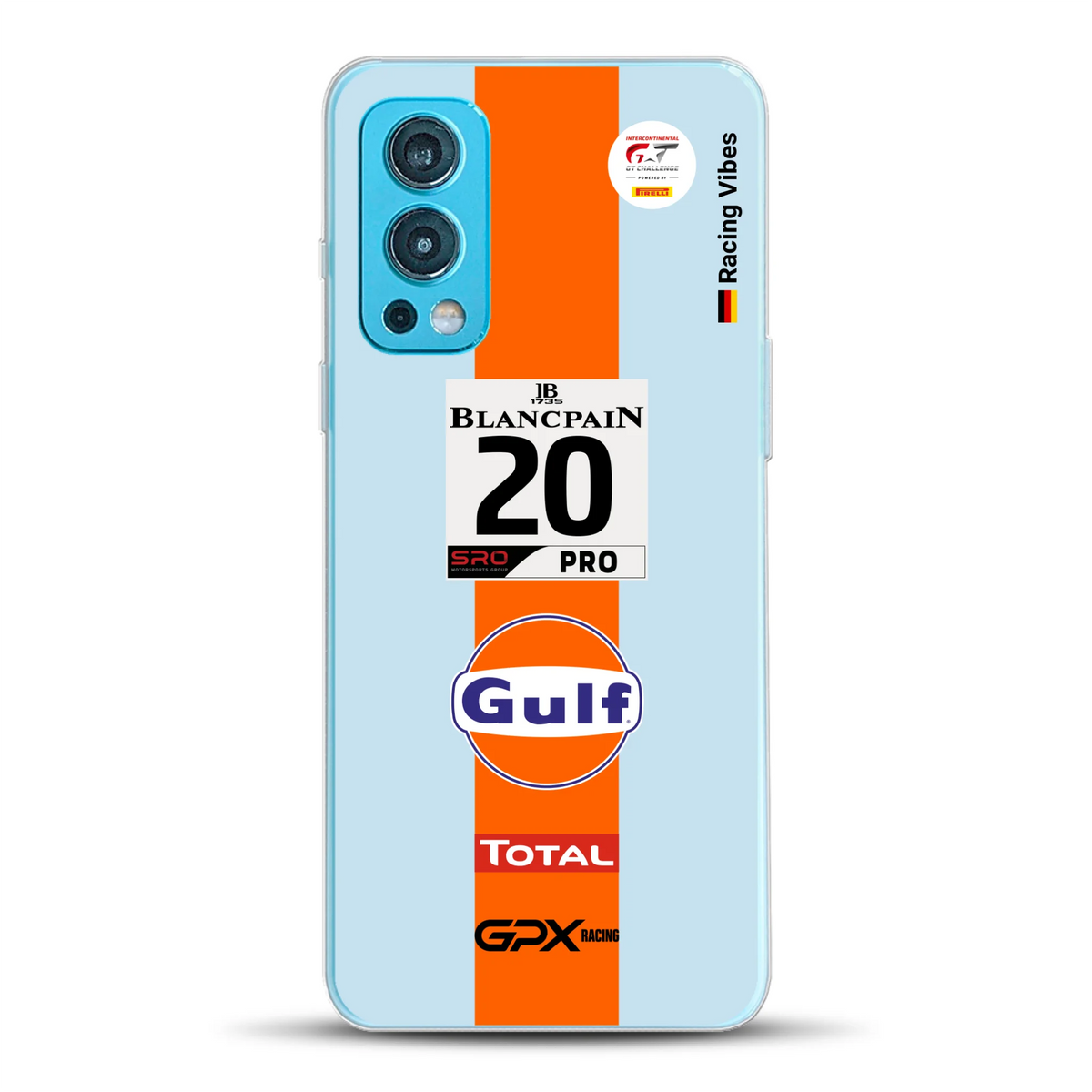 Gulf Porsche GT Livery - Custodia per cellulare personalizzata