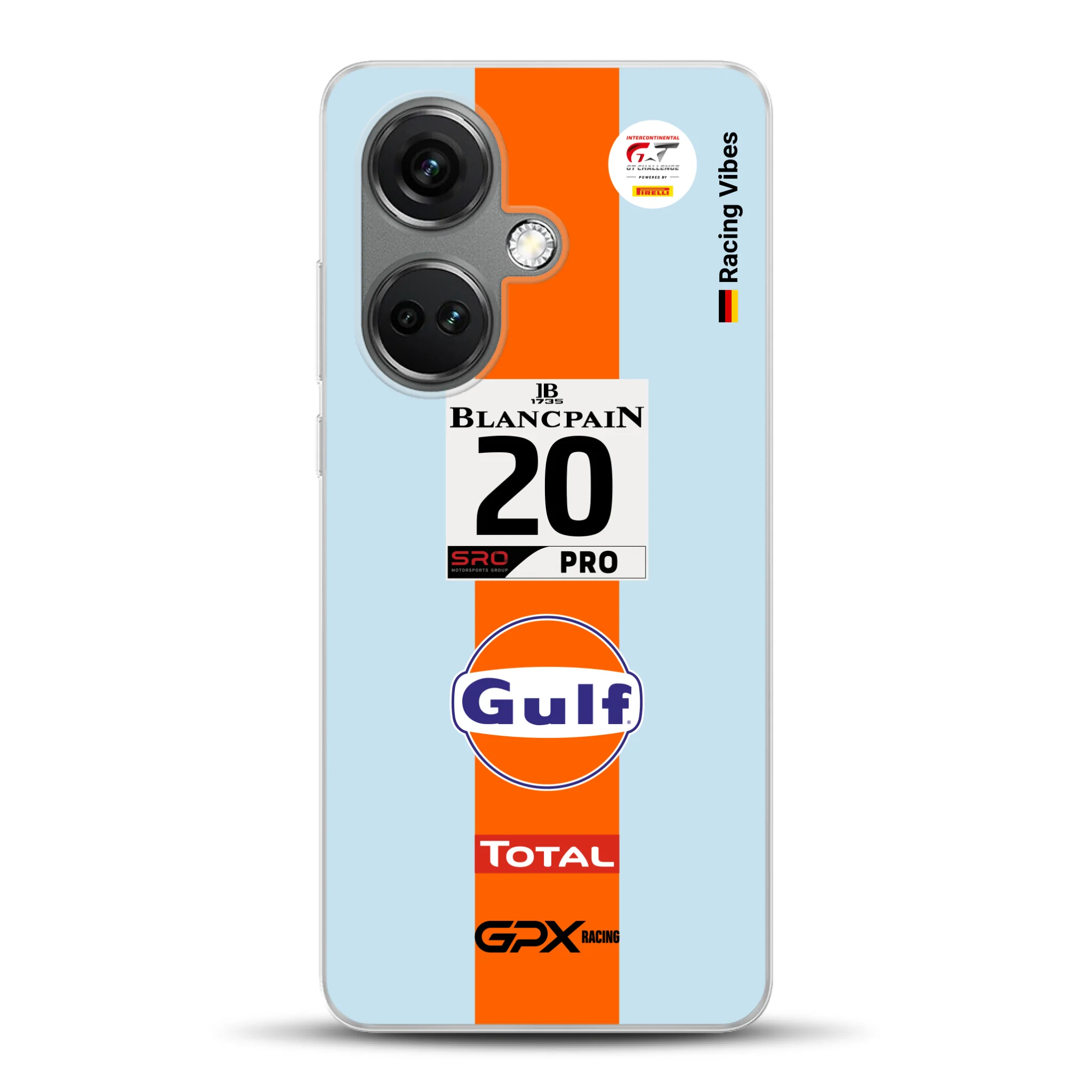 Gulf Porsche GT Livery - Custodia per cellulare personalizzata