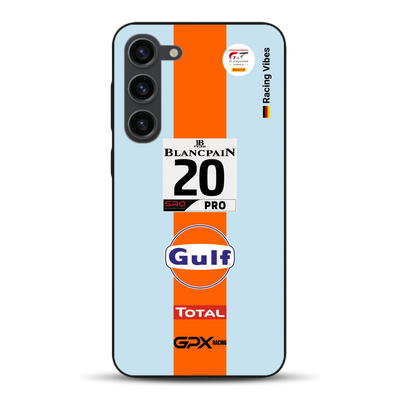 Gulf Porsche GT Livery - Custodia per cellulare personalizzata per Samsung
