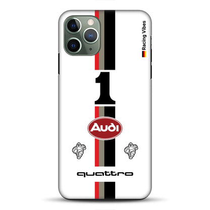 Audi Quattro S1 E2 Pikes Peak Livery – Custodia premium personalizzata per iPhone