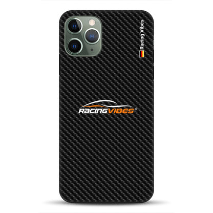 Carbon Style mit Logo Upload – Custodia premium personalizzata per iPhone