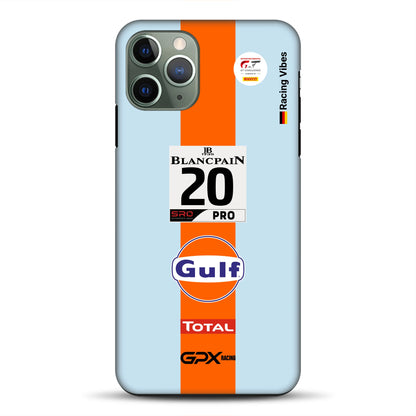 Gulf Porsche GT Livery – Custodia premium personalizzata per iPhone
