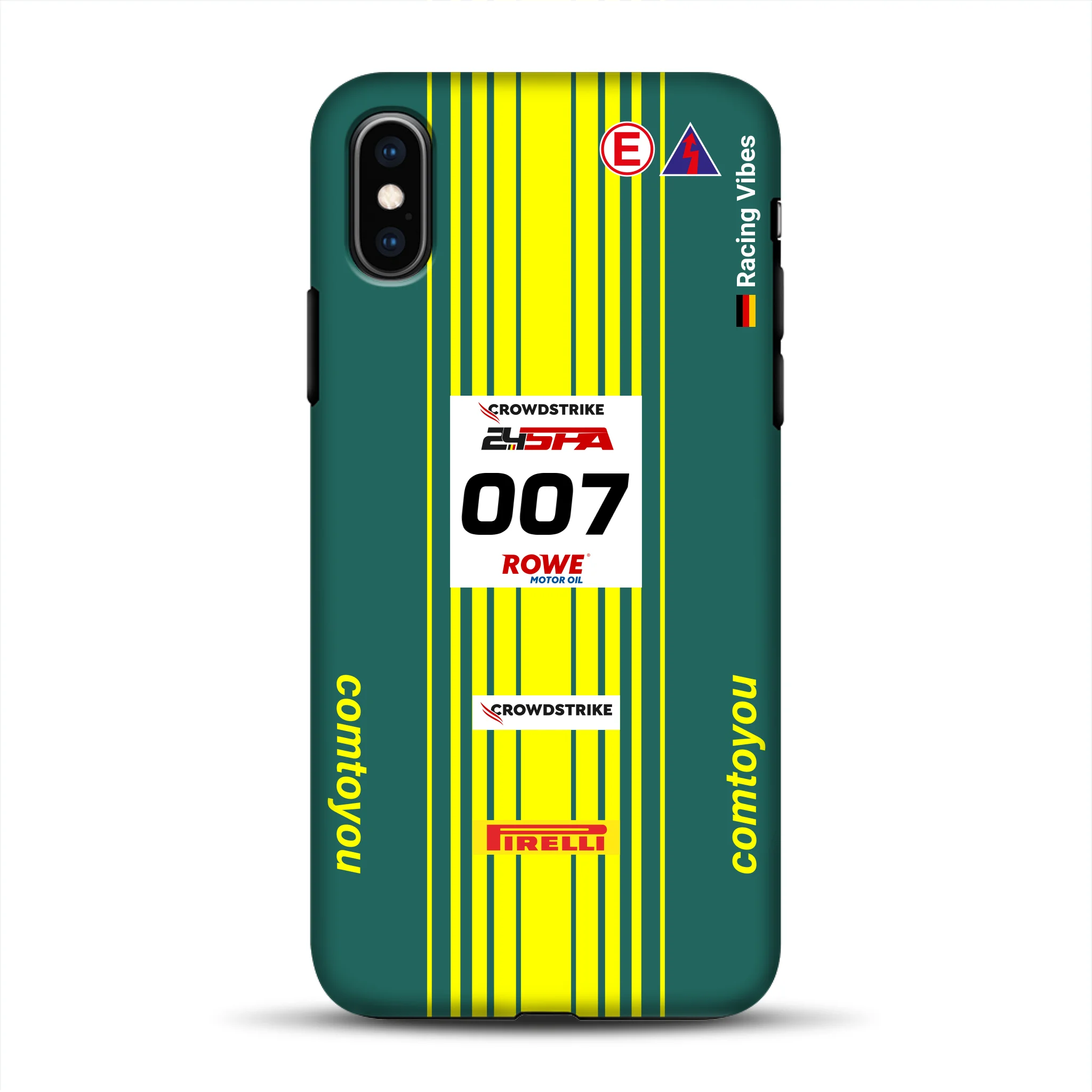 Vantage AMR GT3 Evo #007 Livery - Custodia premium personalizzata per iPhone