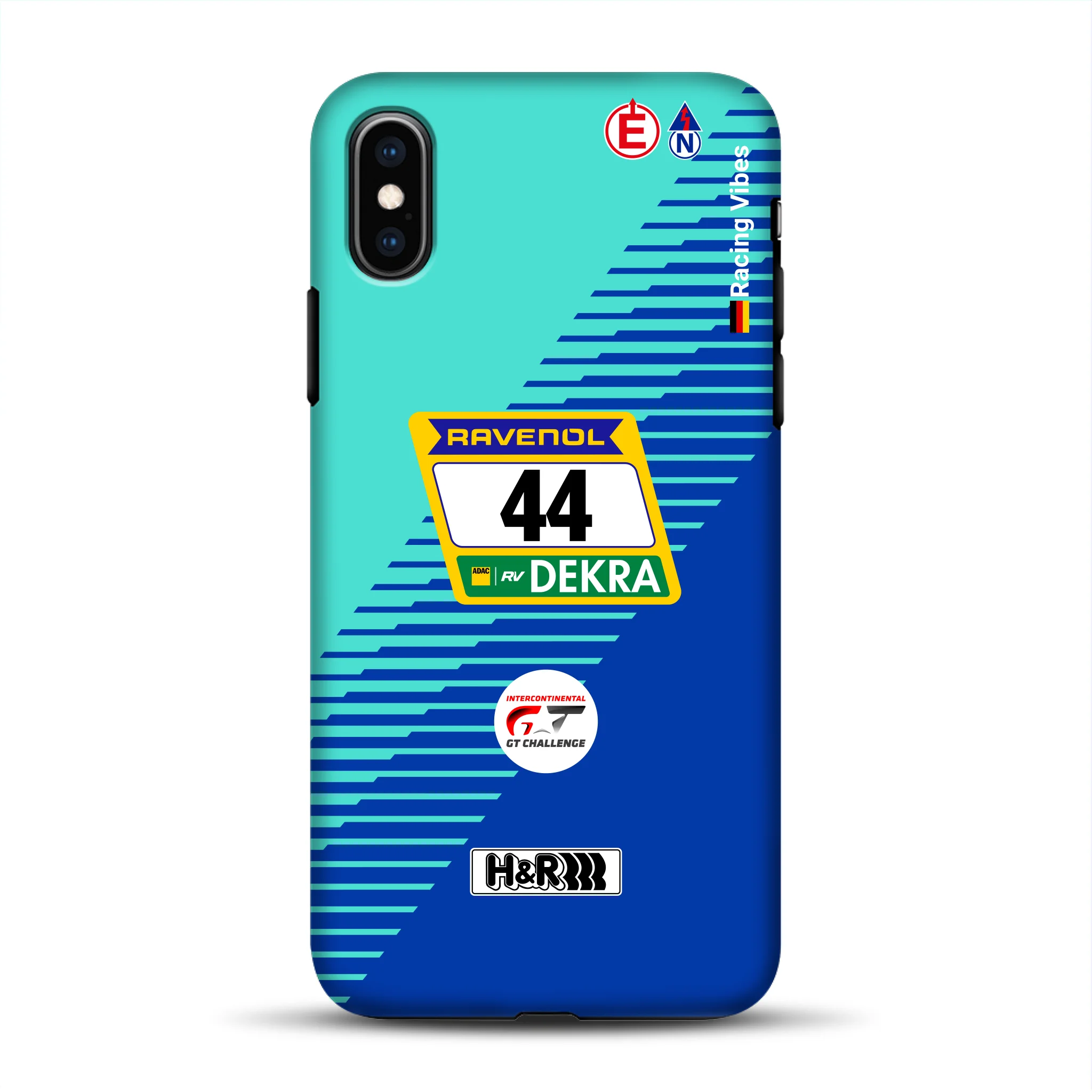 Porsche 911 GT3 R #44 24h Nürburgring Livery - Custodia premium personalizzata per iPhone