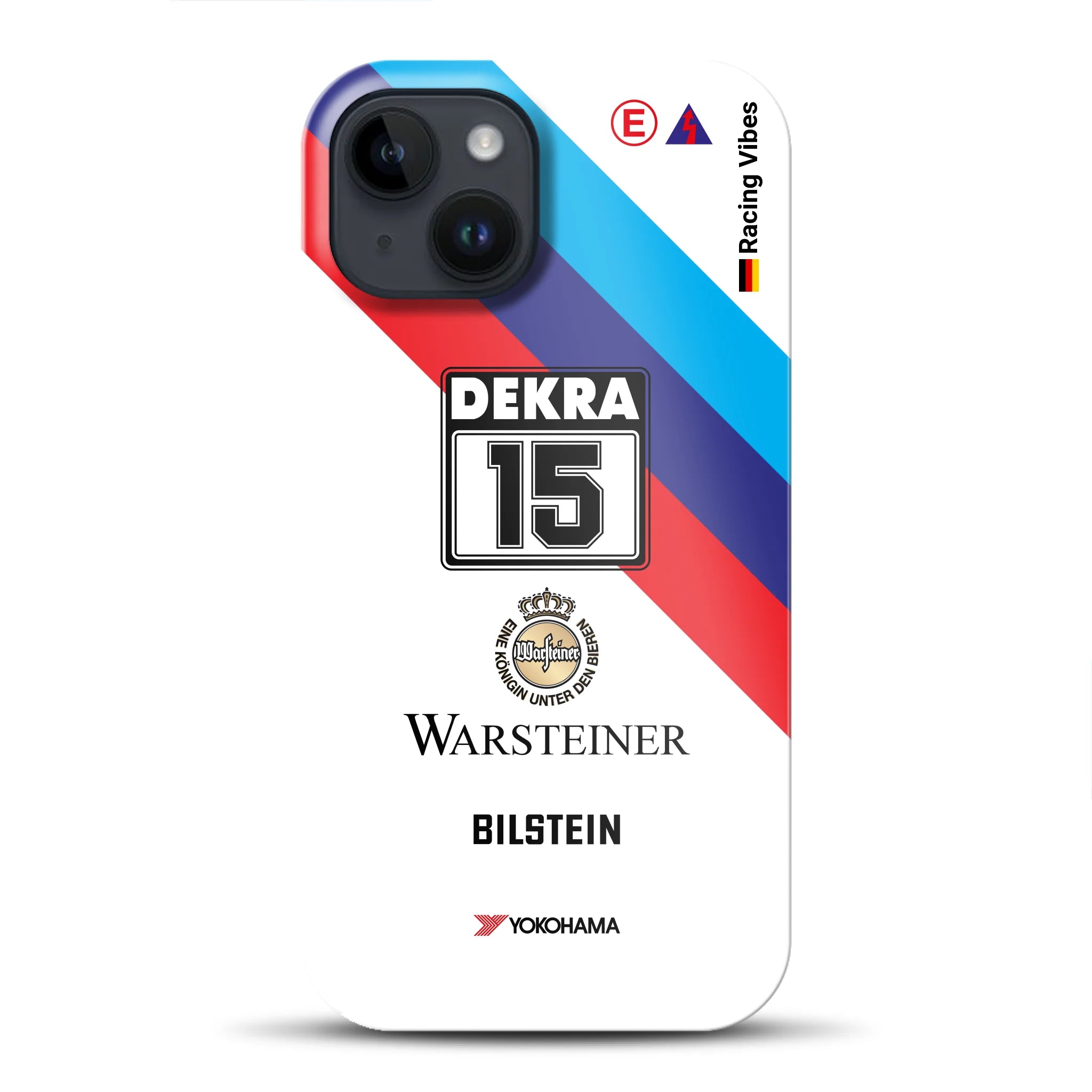 M3 E30 #15 DTM Champion 1989 Livery – Custodia premium personalizzata per iPhone