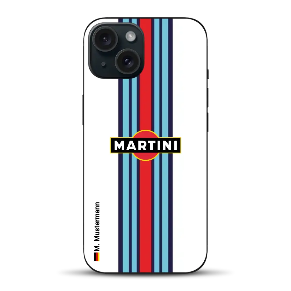 Martini Porsche Livery #1 - Individuelle Hybrid Hülle mit MagSafe