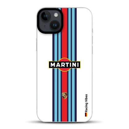 Martini Porsche Livery #1 - Individuelle Hybrid Hülle mit MagSafe