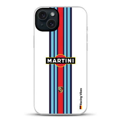 Martini Porsche Livery #1 - Custom Hybrid Case with MagSafe