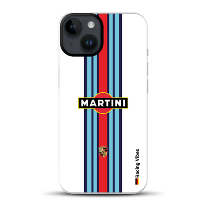 Martini Porsche Livery #1 - Individuelle Hybrid Hülle mit MagSafe