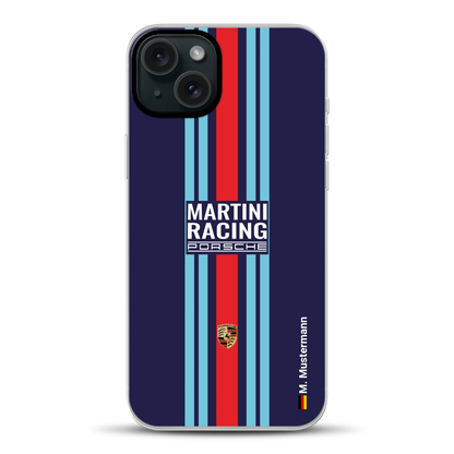 Martini Porsche Livery #2 - Individuelle Hybrid Hülle mit MagSafe